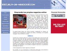 Tablet Screenshot of escuela-de-negocios.com